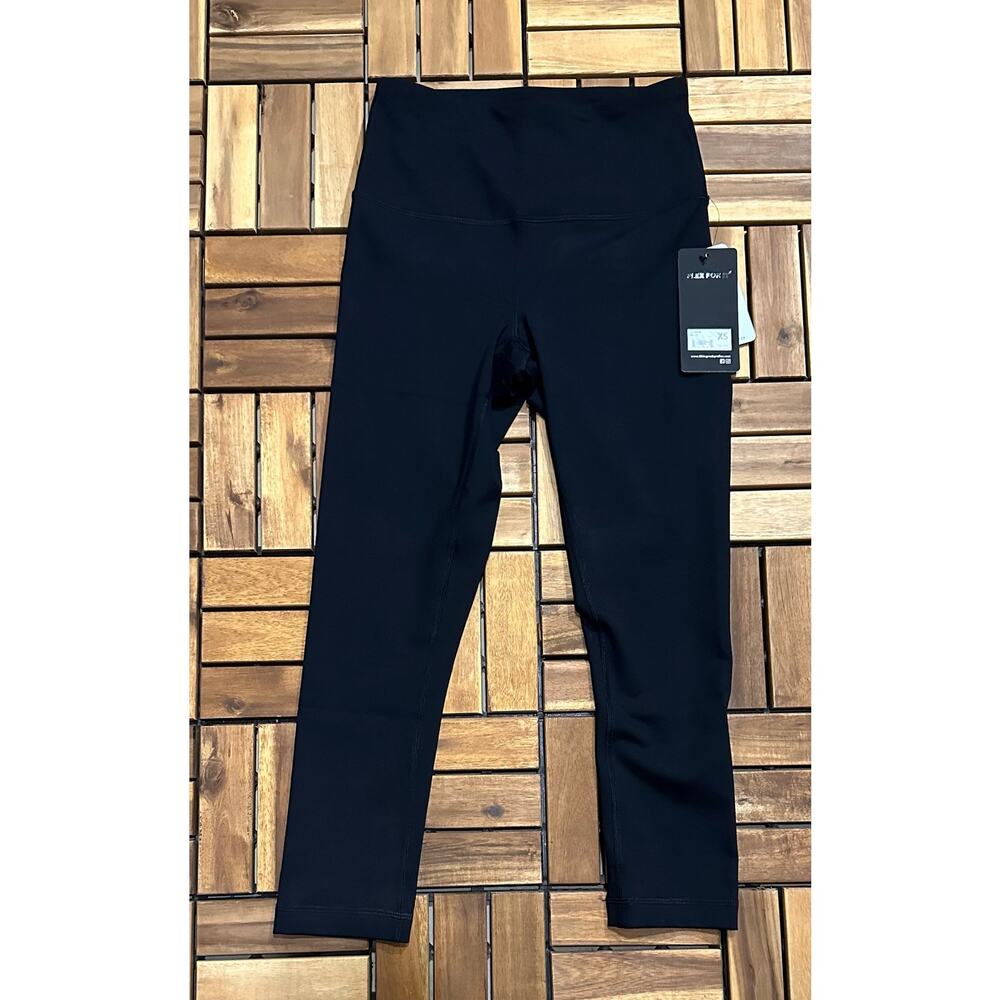 X-Small 90 Degree By Reflex Powerflex Polygiene High Waist Ankle Legging - Black